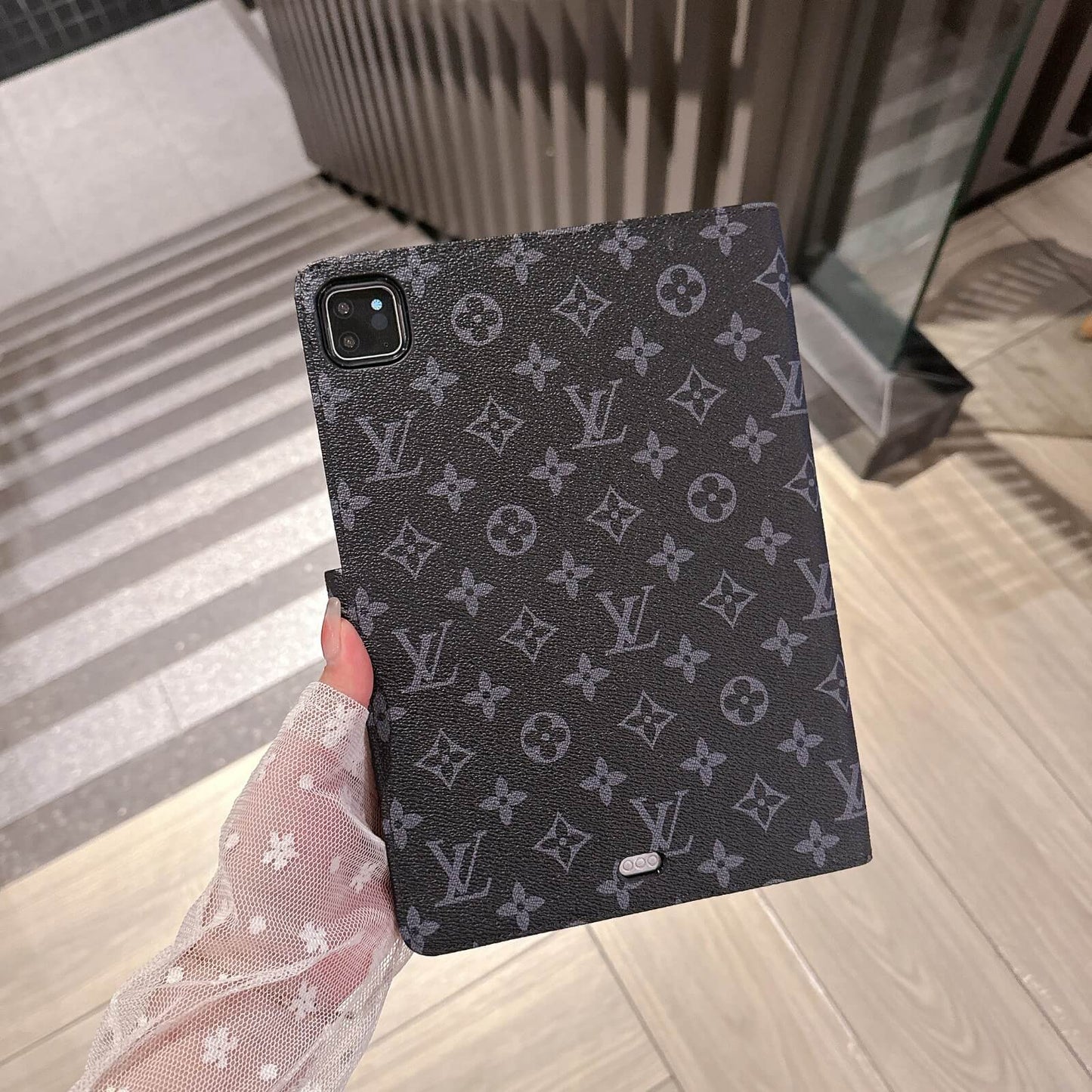 高級牛革 LV iPad 保護ケース