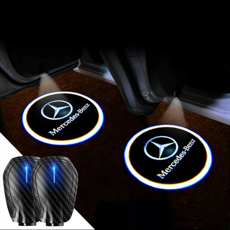 2025最新✨カーボンファイバー5DスマートセンサーLEDウェルカムライト