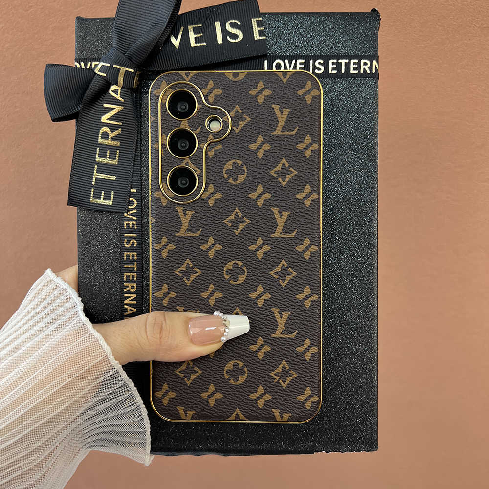 ファッションブランドレザー高級高級サムスン保護ケース