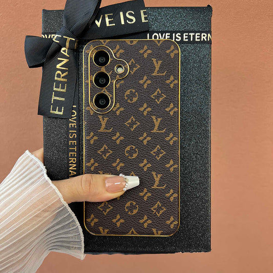 ファッションブランドレザー高級高級サムスン保護ケース