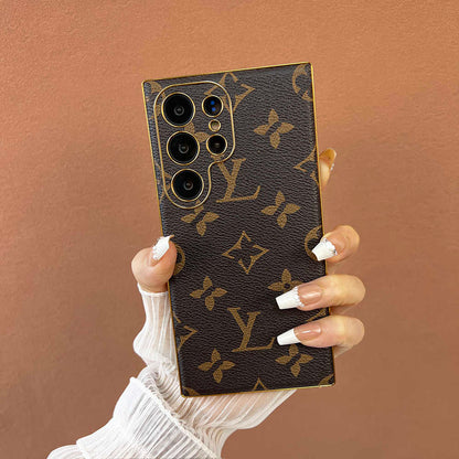 ファッションブランドレザー高級高級サムスン保護ケース