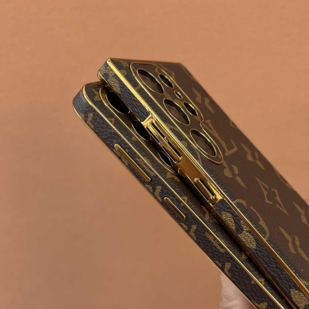 ファッションブランドレザー高級高級サムスン保護ケース