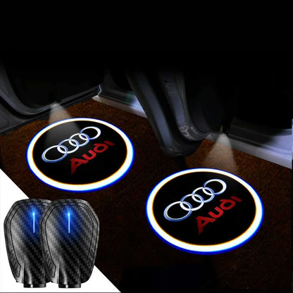 2025最新✨カーボンファイバー5DスマートセンサーLEDウェルカムライト