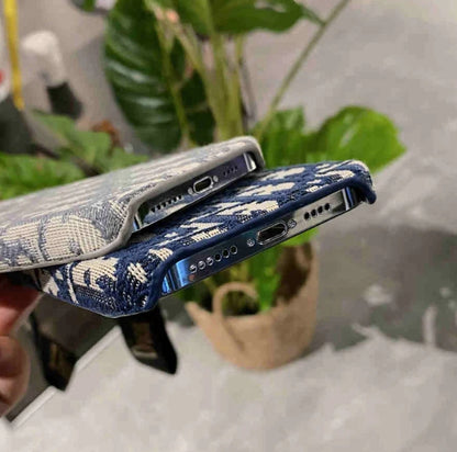 Dior iPhoneケース ストラップ付き ブラック