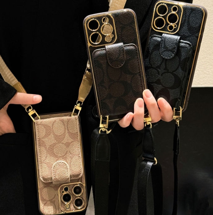 エリート コーチ レザー ウォレット iPhone ケース