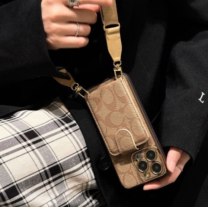 エリート コーチ レザー ウォレット iPhone ケース