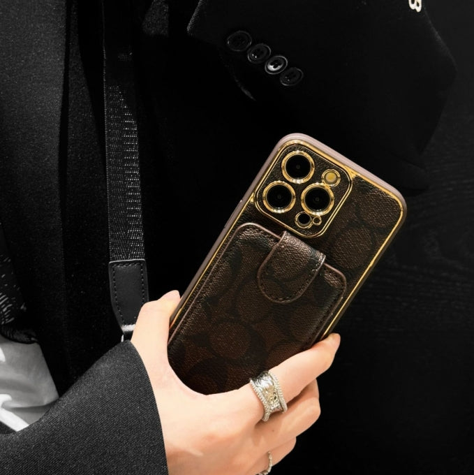 エリート コーチ レザー ウォレット iPhone ケース