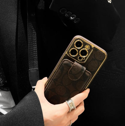 エリート コーチ レザー ウォレット iPhone ケース