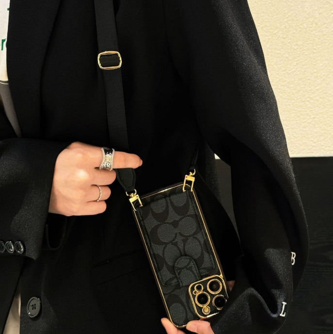 エリート コーチ レザー ウォレット iPhone ケース