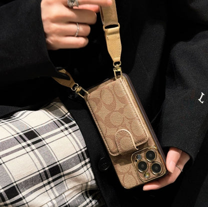 エリート コーチ レザー ウォレット iPhone ケース