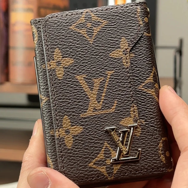 高級 LV ウォレットケース - Samsung z Flip シリーズ用デザイナー風 PU レザーカバー