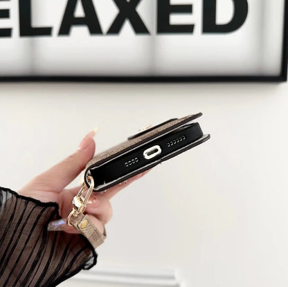 コーチ iPhone ケース レザー フリップケース カードホルダー付き