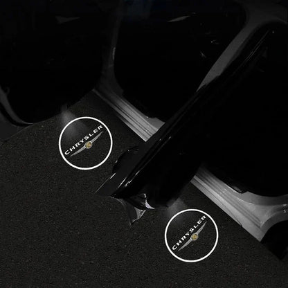 2025最新✨カーボンファイバー5DスマートセンサーLEDウェルカムライト