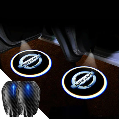 2025最新✨カーボンファイバー5DスマートセンサーLEDウェルカムライト