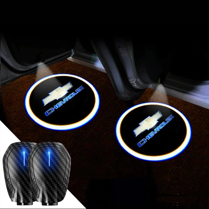 2025最新✨カーボンファイバー5DスマートセンサーLEDウェルカムライト