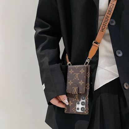 ラグジュアリー LV シリーズ 2.0: 多機能 Samsung ウォレット ケース