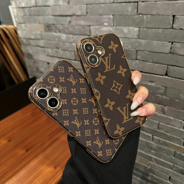 ファッションブランドレザー高級高級iPhoneケース