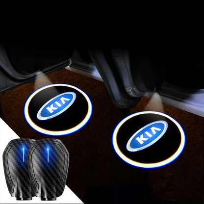 2025最新✨カーボンファイバー5DスマートセンサーLEDウェルカムライト