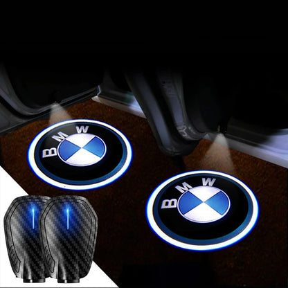 2025最新✨カーボンファイバー5DスマートセンサーLEDウェルカムライト