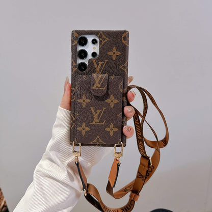 ラグジュアリー LV シリーズ 2.0: 多機能 Samsung ウォレット ケース