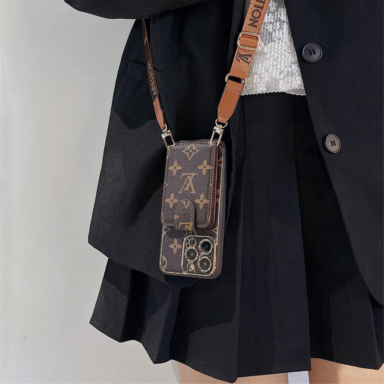 エレガントな多機能iPhoneウォレットケース