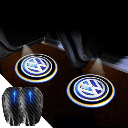 2025最新✨カーボンファイバー5DスマートセンサーLEDウェルカムライト