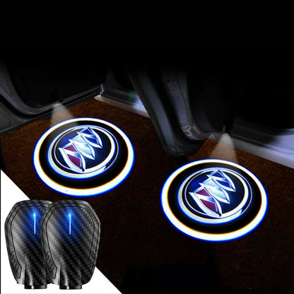 2025最新✨カーボンファイバー5DスマートセンサーLEDウェルカムライト